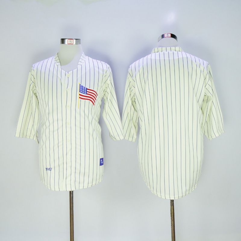 Men Los Angeles Dodgers Blank Cream Throwback 1917 MLB Jerseys